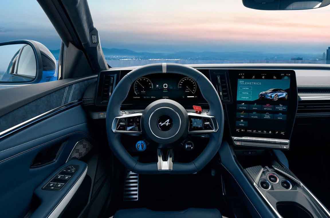 Alpine A390 Electric Car Lease Interior