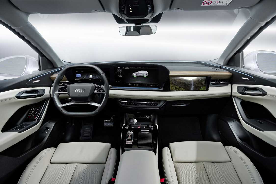 Audi Q6 E-tron Electric Car Lease Interior