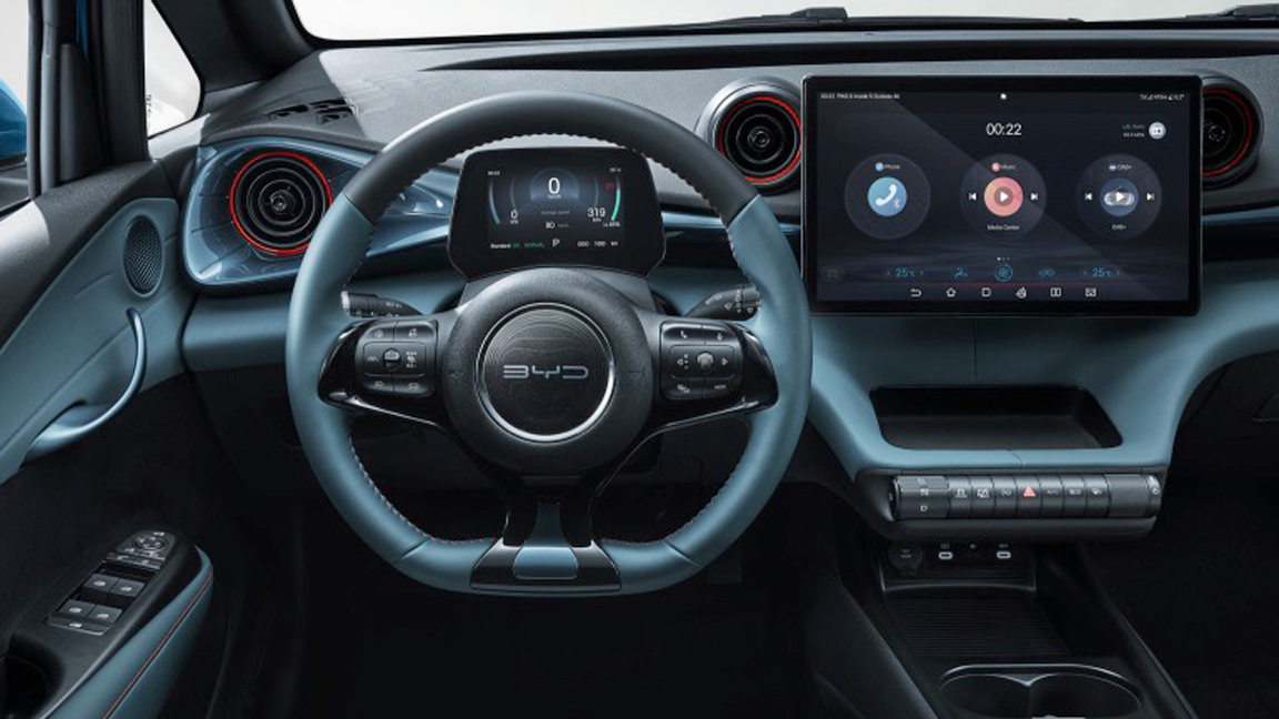 BYD Dolphin Electric Car Lease Interior 