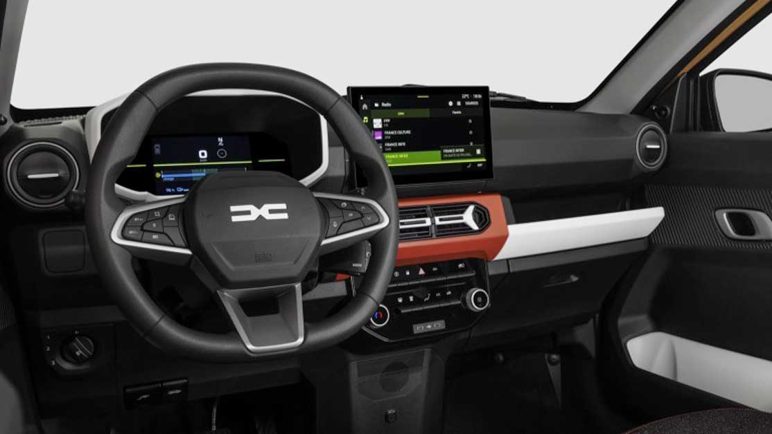 Dacia Spring Electric Car Lease Interior
