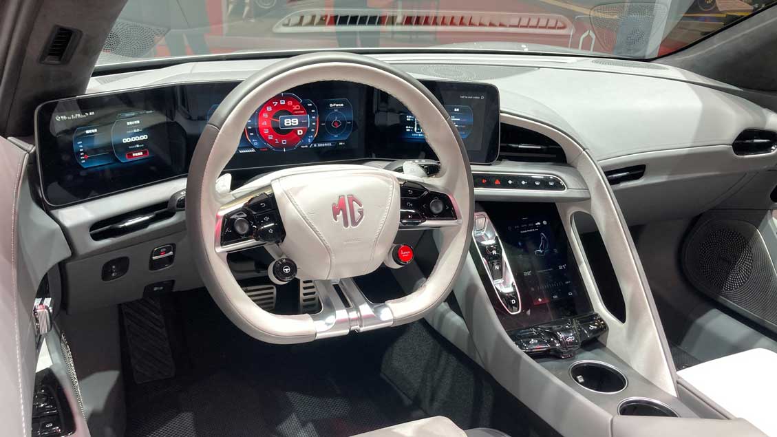 MG Cyberster Electric Car Lease Interior