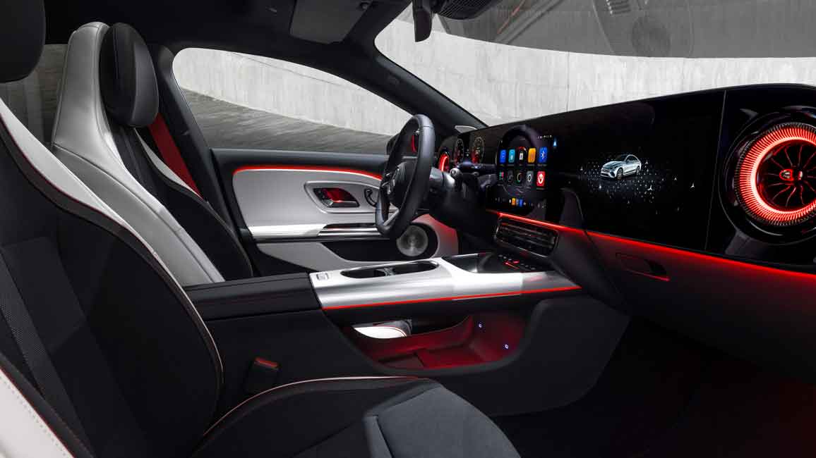 Mercedes CLA Electric Car Lease Interior
