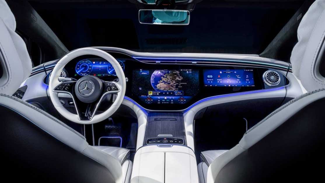 Mercedes EQS Electric Car Lease Interior