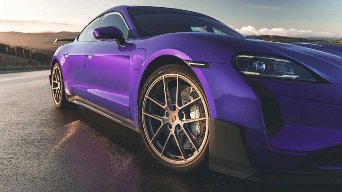 Porsche Taycan Turbo GT Weissach Package Electric Car Lease UK