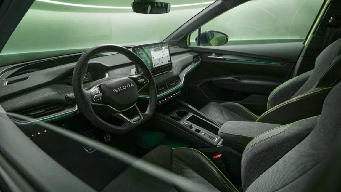 Skoda Enyaq VRS Electric Car Lease Interior