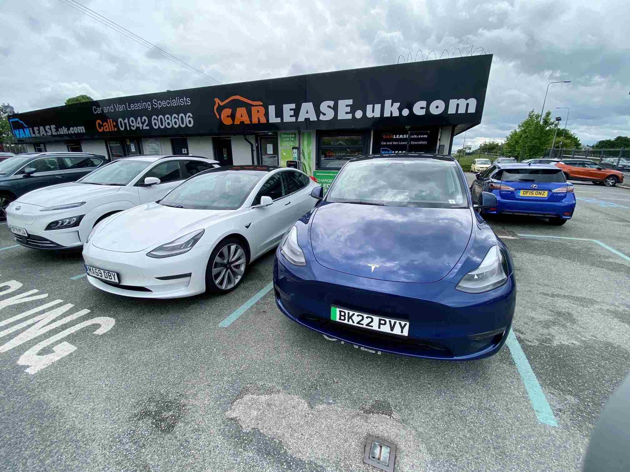 How much is it to lease the Tesla Model Y Hatchback Long Range