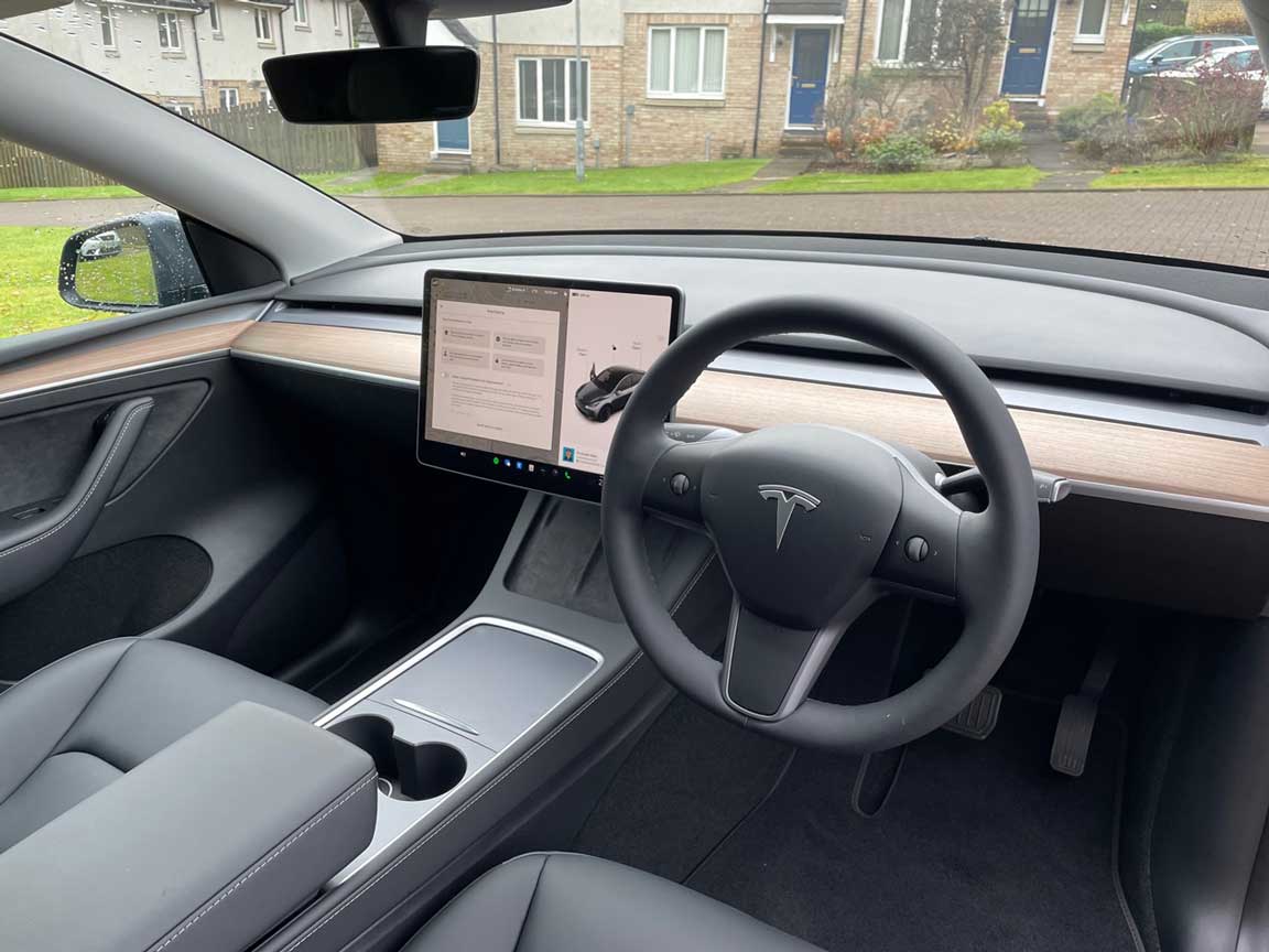 Tesla Model Y Hatchback Long Range AWD 5dr Auto Electric Car Lease  Interior